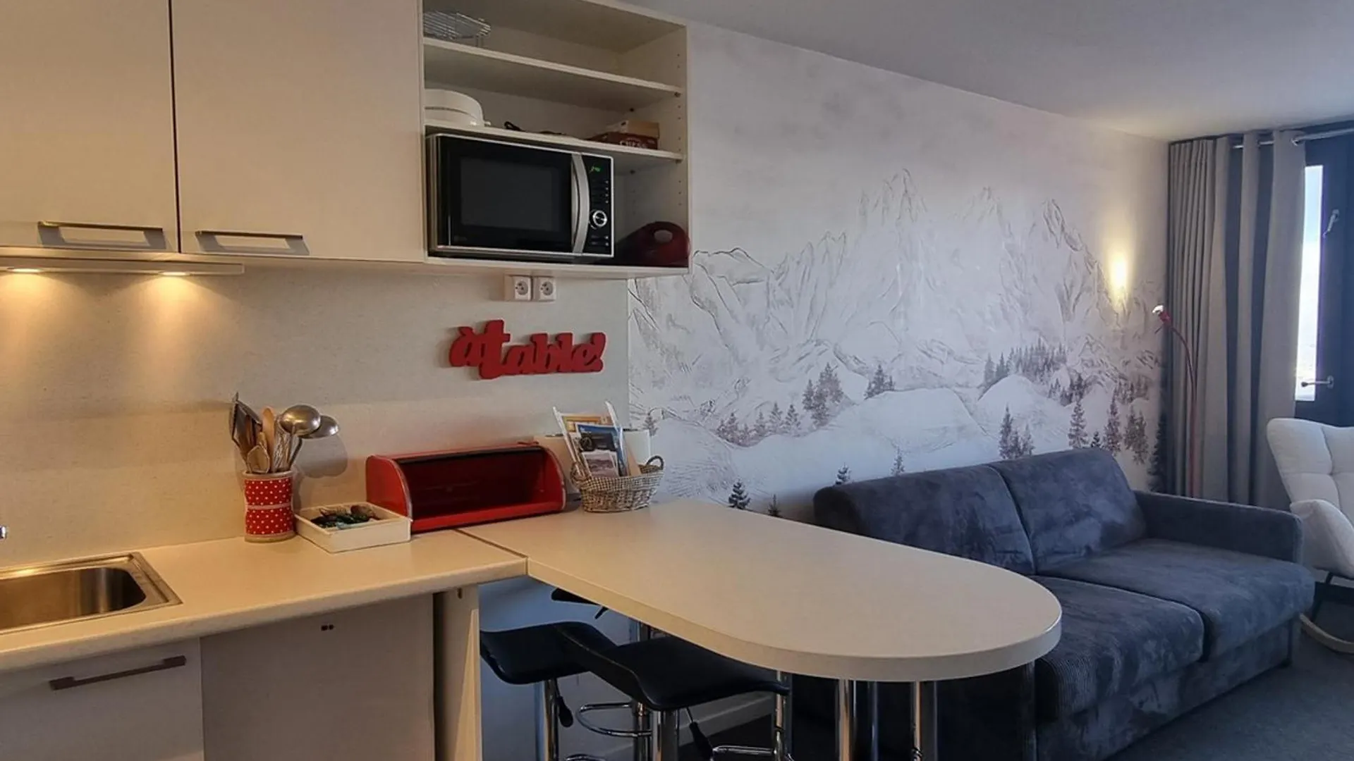 Apartment Studio Renove Au Pied Des Pistes Avec Balcon Et Tv - Fr-1-181-2573 La Plagne